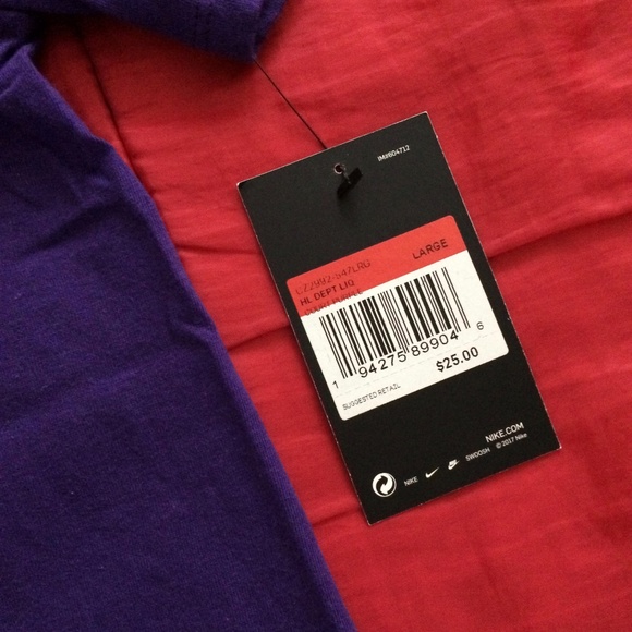 SOLD - The Nike Tee 1972 Purple Large Athletic Cut - Picture 3 of 5